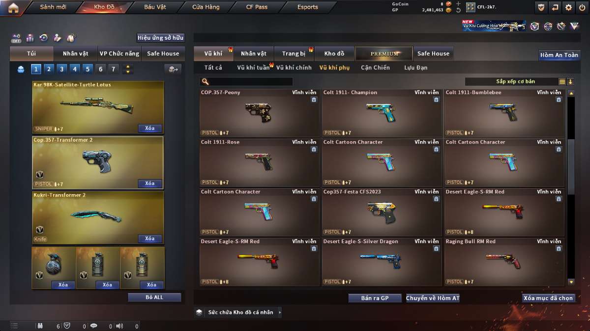 shop acc cf uy tin gia re
